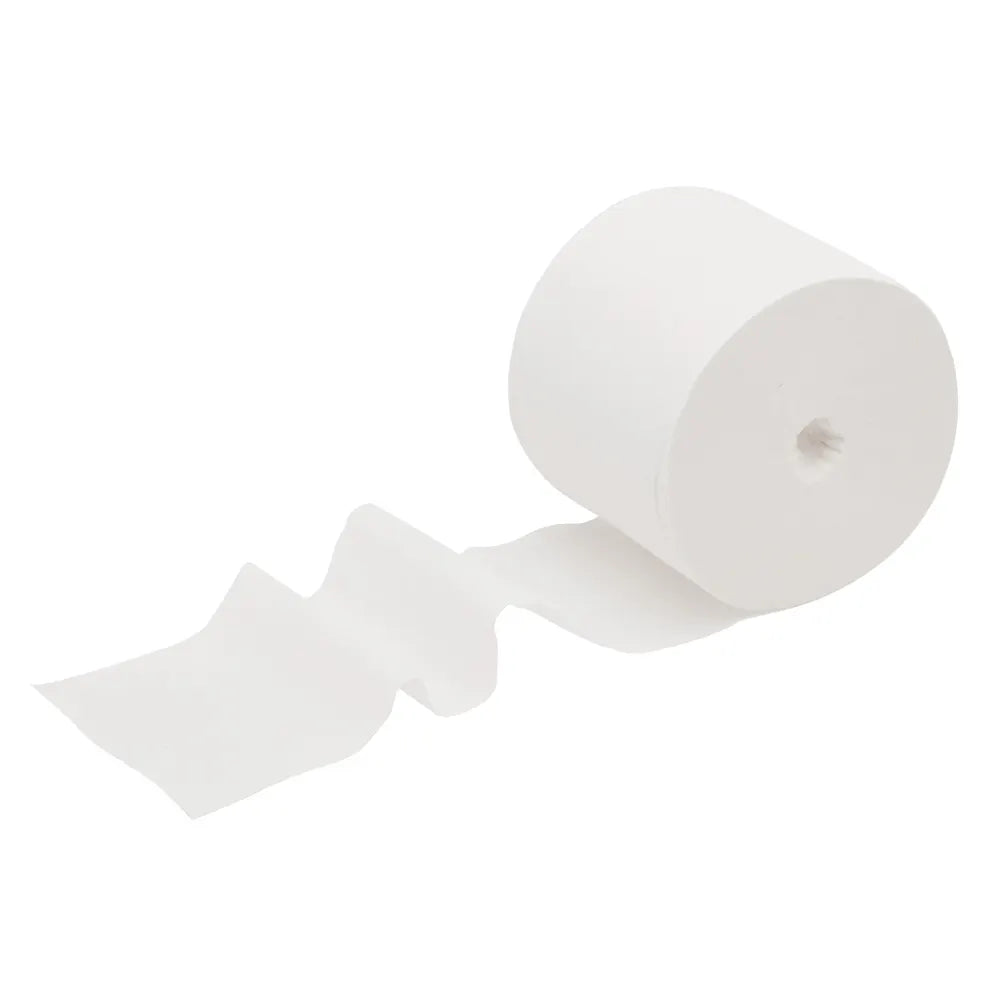 Scott Essential Coreless Toilet Tissue – high capacity roll with 1000 sheets.