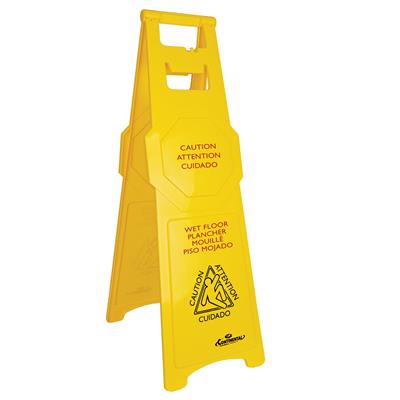 A-Frame High Profile Safety Sign - Wet Floor HM010 PS120 | Multilingual & Barrier-Compatible 101459
