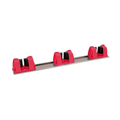 Wall Holder Red – 101770 HP204‑R | 3‑Tool Wall Mount for Organising Cleaning Equipment