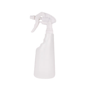600ml Trigger Spray Bottle with Deep Cap White - 101960 | Complete Bottle & Trigger Set