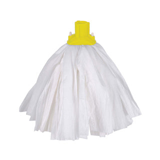 Exel Big White Mop Yellow - HA024-Y | Lightweight & Absorbent Cleaning Head
