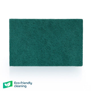 9" x 6" Green Scourer Pad for eco-friendly cleaning.
