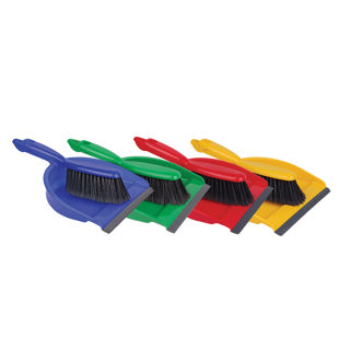 Plastic Dustpan & Brush Set - Soft Blue HN070-B - 102940 | Lightweight & Durable