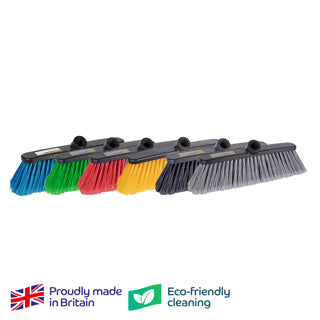 12" Soft Plastic Broomhead Blue - 104956 | Fits Handle Rob017 | Floor Sweeping Tool