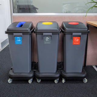 Recycling Sticker - English Grey Metal 105168 | Durable Waste Label