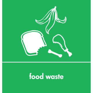 Recycling Sticker Green - Food Waste | 105168