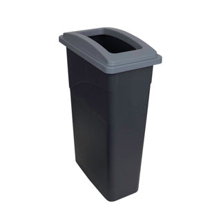 Recycling Wall Hugger Bin 90L & Lid Grey - 105210 | Slim Space‑Saving Waste & Recycling Bin