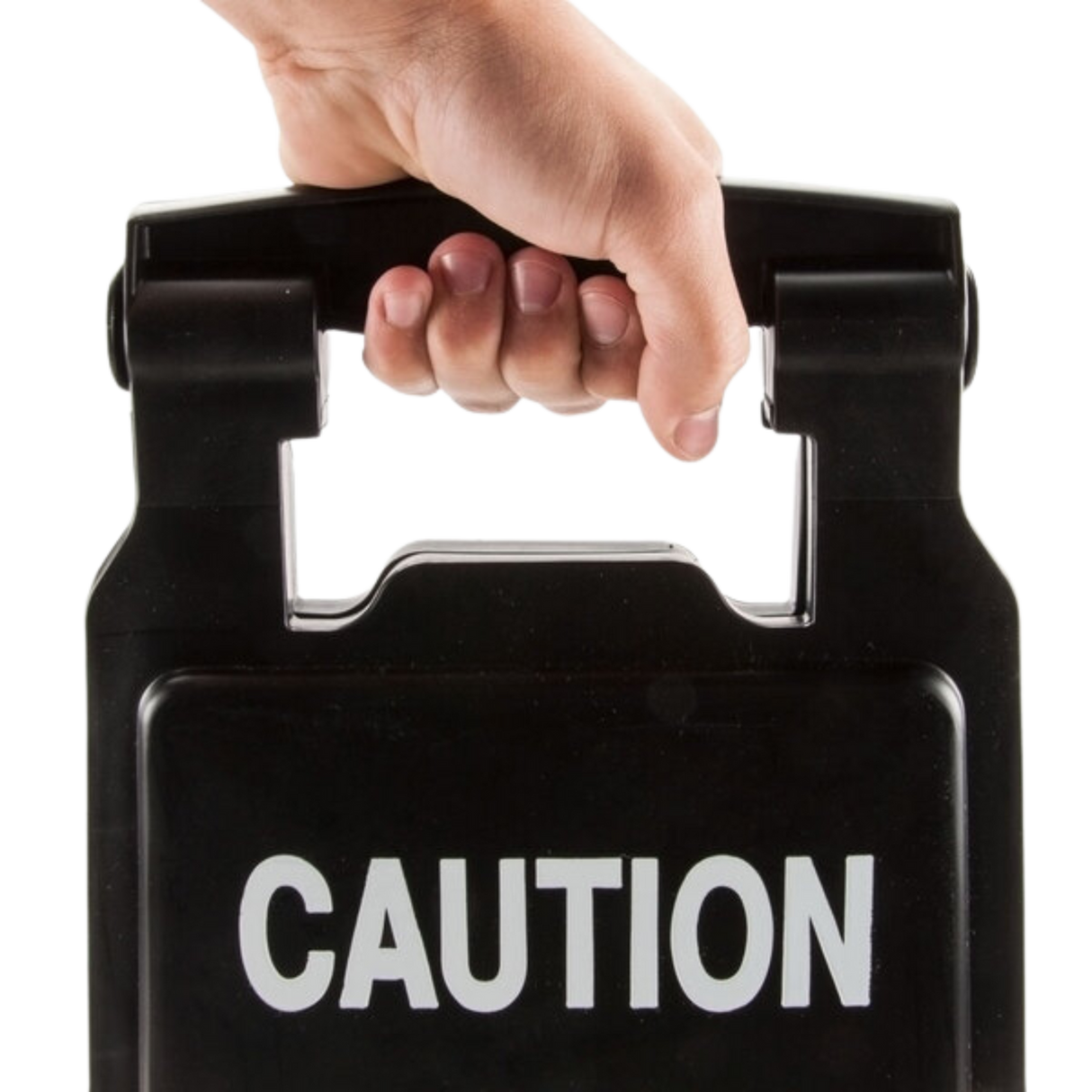 Rubbermaid Executive Wet Floor Caution Sign Black - Multi‑Lingual | 2‑Sided Safety Floor Sign