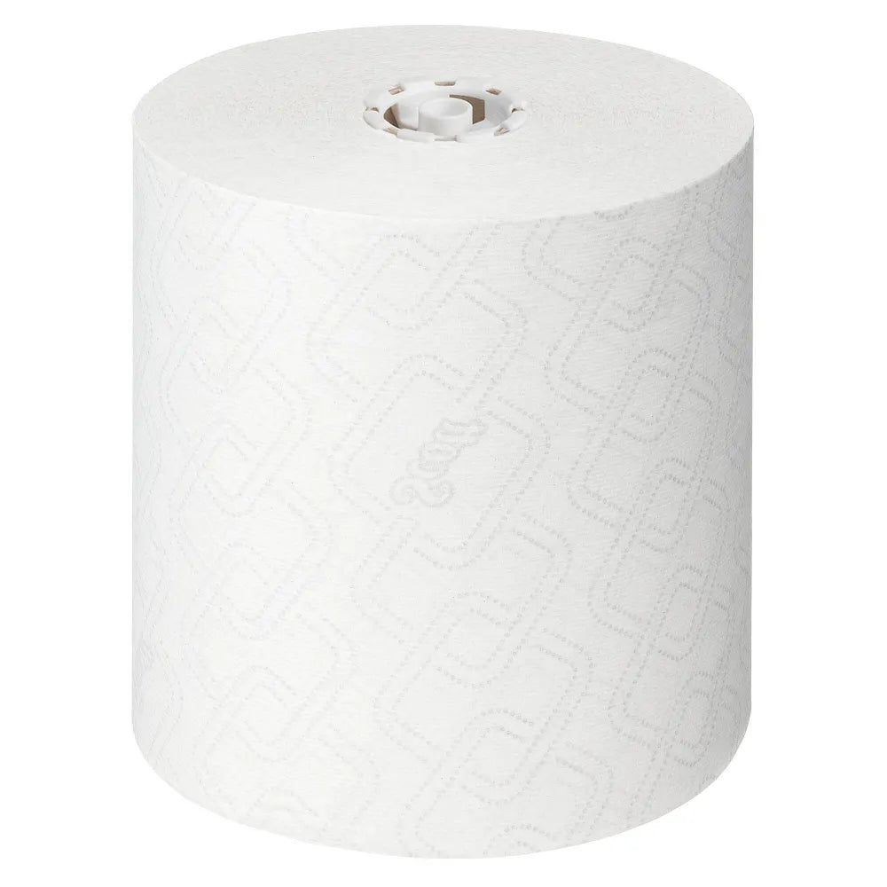 Scott Essential Hand Towel Roll 350m x6 White – high capacity hand towel roll.