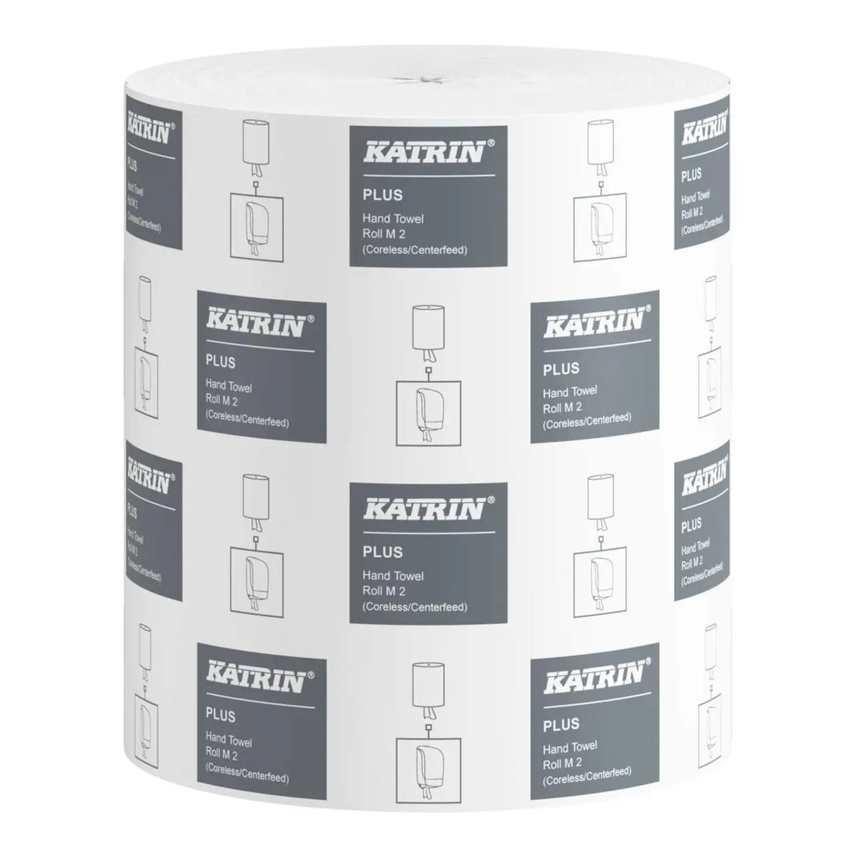 Katrin M2 Plus Coreless Centre Feed | 2-Ply White | 6 Rolls x 167m | 448610