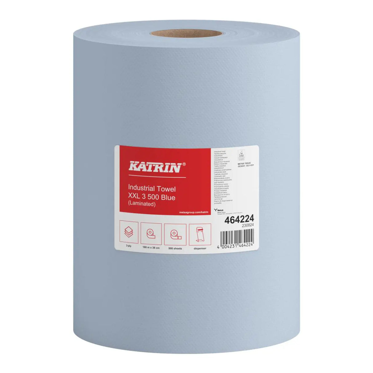 Katrin Industrial Wiper XXL | 3-Ply | 500 Sheets | AF231 / 464224