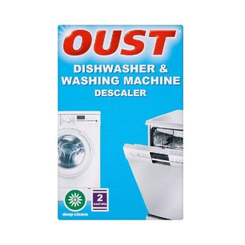 Oust Dishwasher & Washing Machine Cleaner - 2 Sachets | Deep Clean & Descale