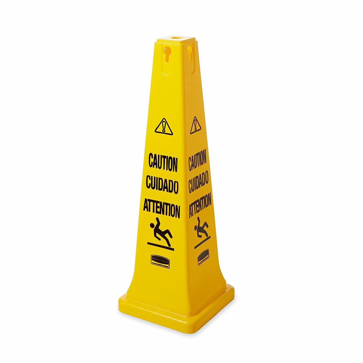 Rubbermaid Multilingual Safety Cone 91.4cm - FG627600YEL | High‑Visibility Wet Floor Warning Cone