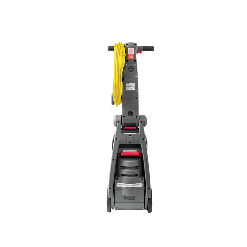 Bissell DC100 Compact Carpet Cleaner with upholstery kit, featuring a yellow power cord.