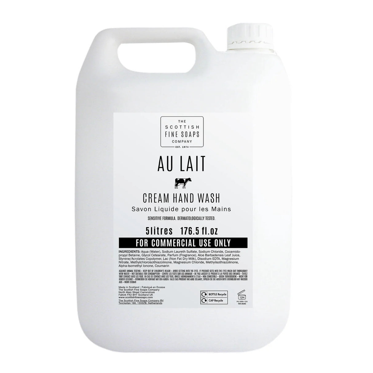Au Lait Creme Hand Wash 5L BK540-5 - 837.805