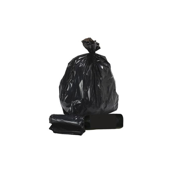 Black refuse sacks (HDuty) 20x34x38 cm, packaged in rolls of 200.