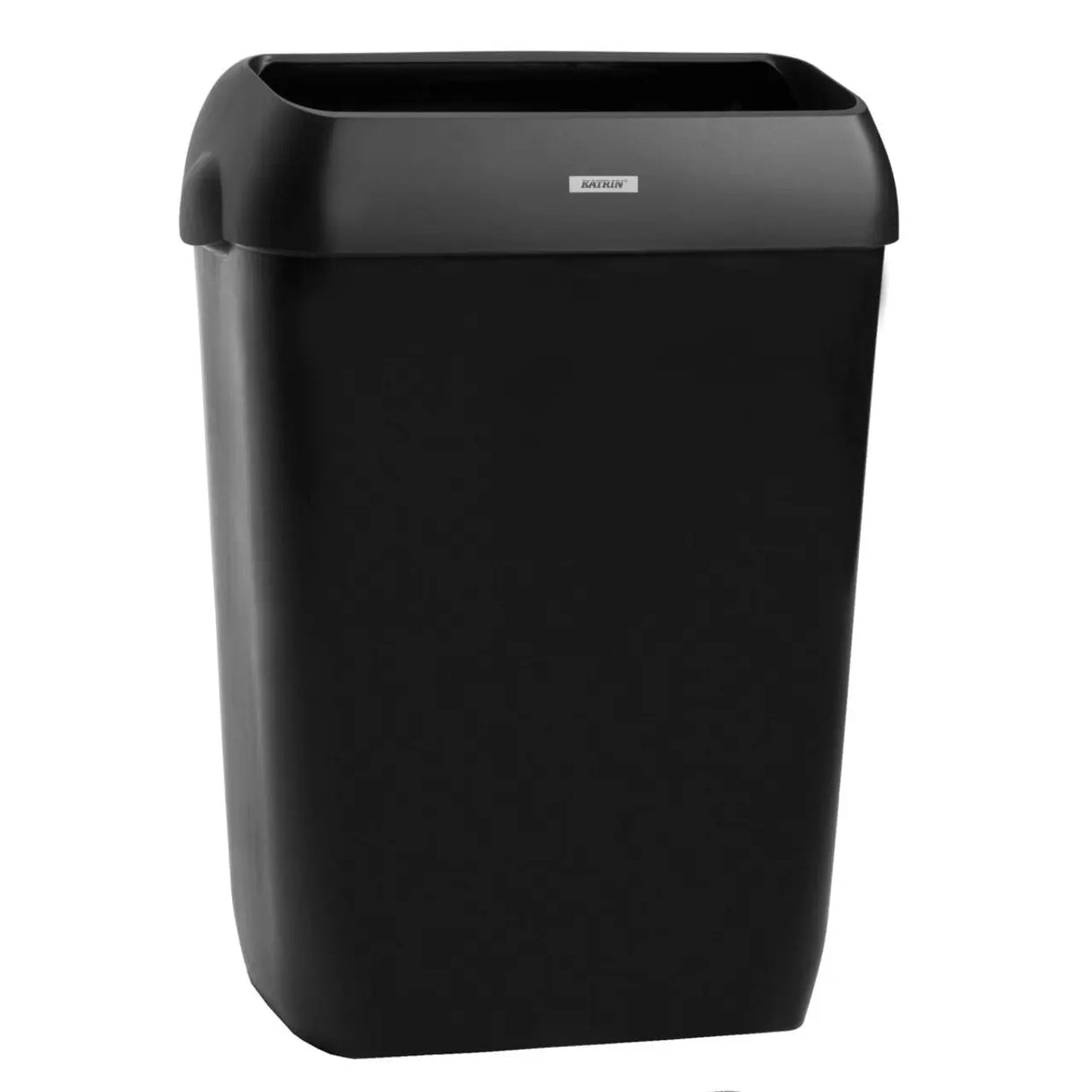 Katrin Waste Bin With Lid | 50 Litre | Black | 2 Pack | 92285 | Durable & Hygienic