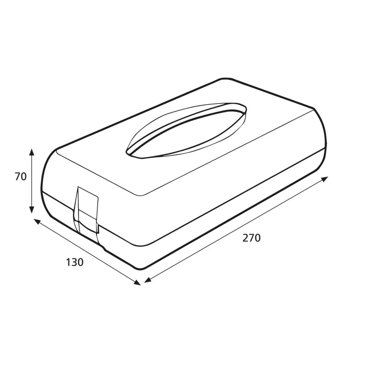 Katrin Facial Tissue Dispenser 92629 | White | Durable & Hygienic