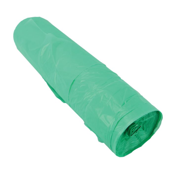Green Disposable Aprons Roll x200 - Medium Duty 15μm for protection during various tasks.