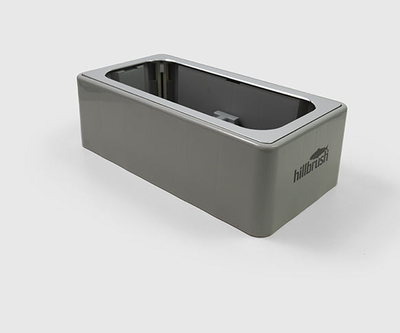 Automatic Shoe Cover Dispenser AD1 - DG115 in gray, designed for easy shoe cover dispensing.
