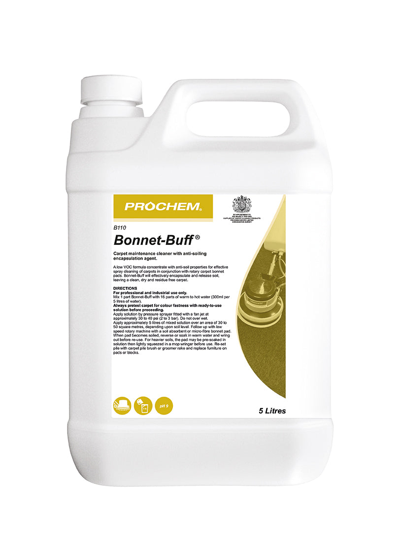 Prochem Bonnet Buff B110 | 5L Carpet Maintenance Cleaner with Encapsulation