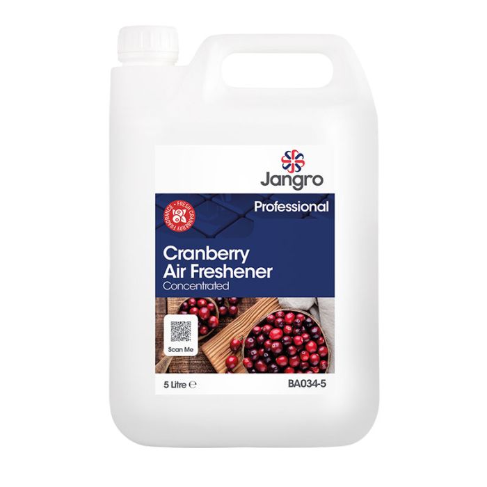 Jangro Cranberry Air Freshener Concentrate 5L - BA034-5 | Powerful Odour Control