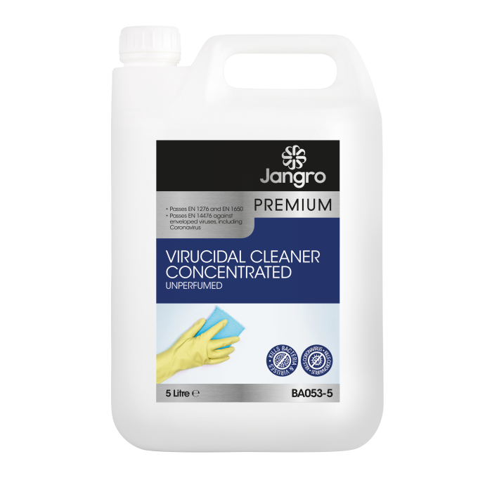 Jangro Virucidal Unperfumed Cleaner 5L (BA053-5 C500) | Powerful Fragrance-Free Disinfectant