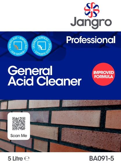 Jangro General Acid Cleaner 5L - BA091-5 | Heavy-Duty Descaler & Cleaner