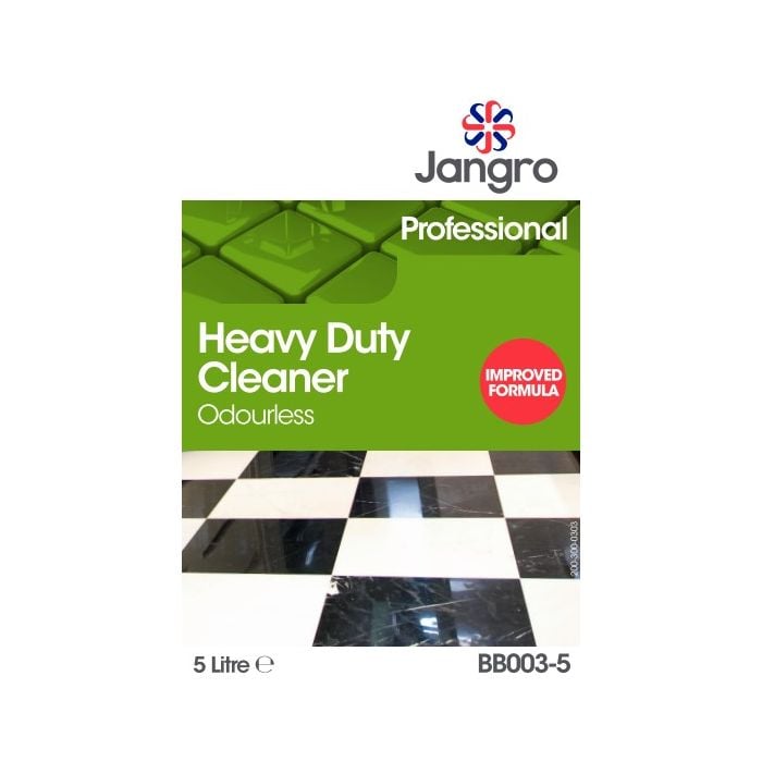 Jangro Heavy Duty Cleaner Odourless 5L - BB003-5 | Powerful Degreaser for Hard Surfaces