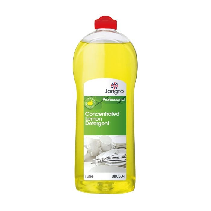 Jangro 20% Lemon Detergent 1L - BB030-1 | Manual Dishwashing & Surface Cleaner