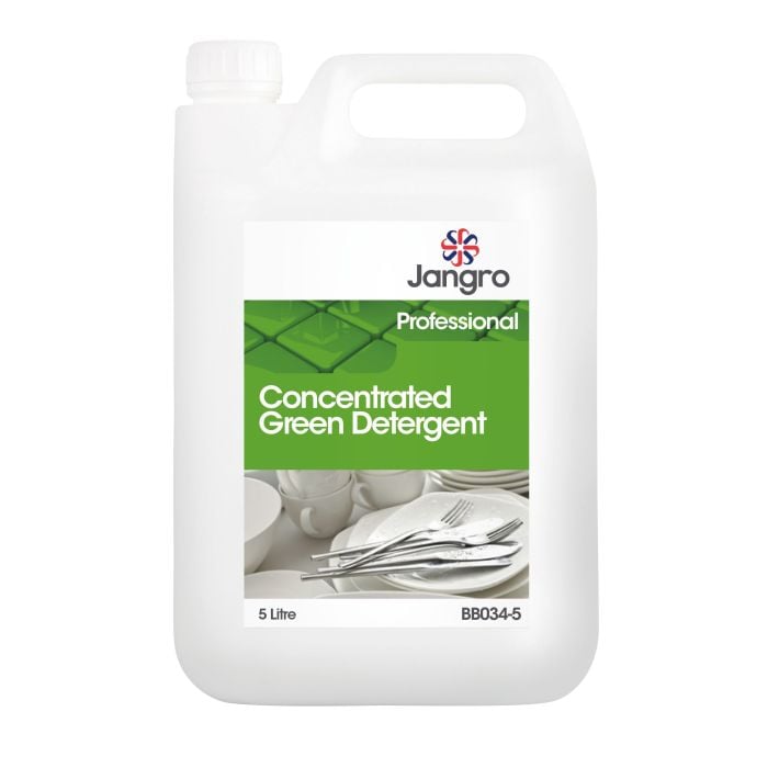 Jangro 20% Concentrated Green Detergent 5L | Heavy-Duty Cleaning Solution BB034-5