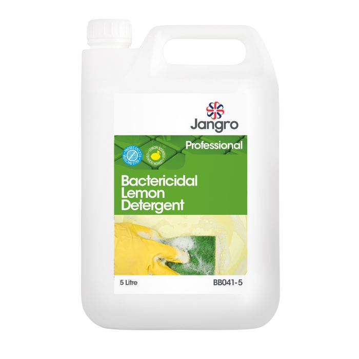 Jangro Bactericidal Lemon Detergent 5L - BB041-5 | Multi-Purpose Cleaner