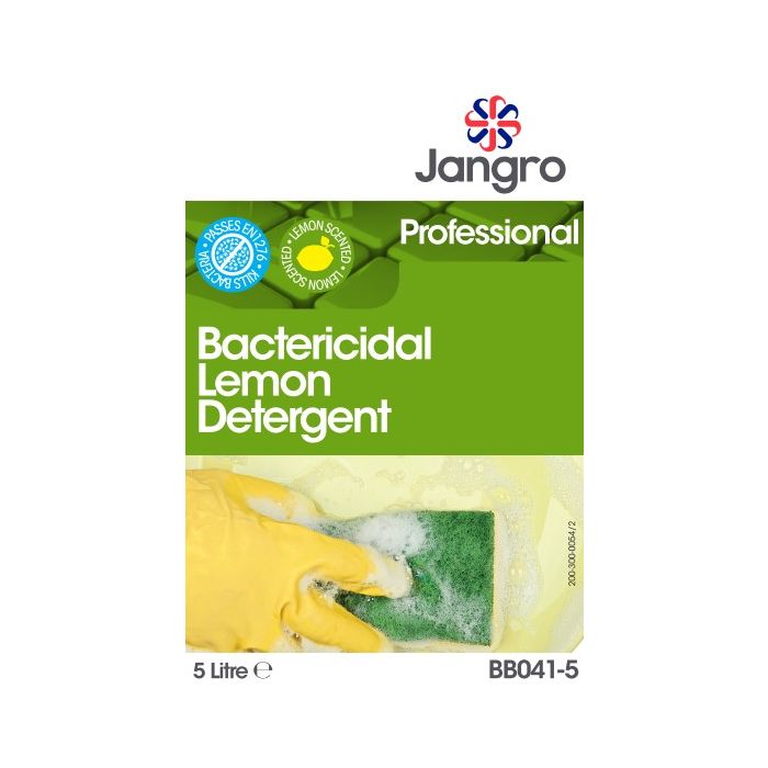 Jangro Bactericidal Lemon Detergent 5L - BB041-5 | Multi-Purpose Cleaner