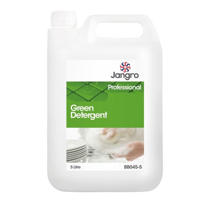 Jangro 10% Green Detergent 5L - BB045-5 | Manual Dishwashing & Surface Cleaner