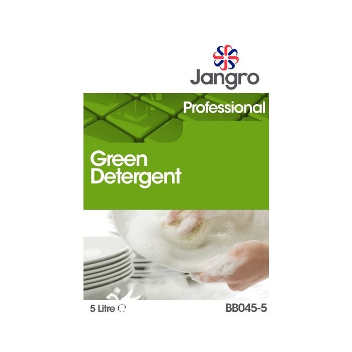 Jangro 10% Green Detergent 5L - BB045-5 | Manual Dishwashing & Surface Cleaner