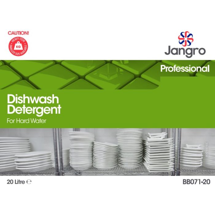 Jangro Dishwash Detergent Hard Water 20Litre - BB071-20 | Commercial Dishwasher Solution