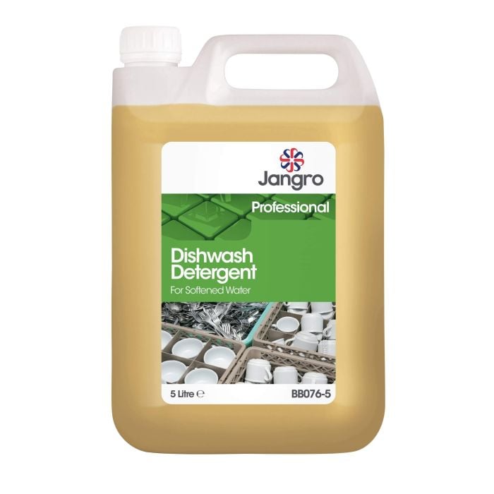 Jangro Dishwasher Detergent Soft Water 5L BB076-5 | Low Foaming, High Performance