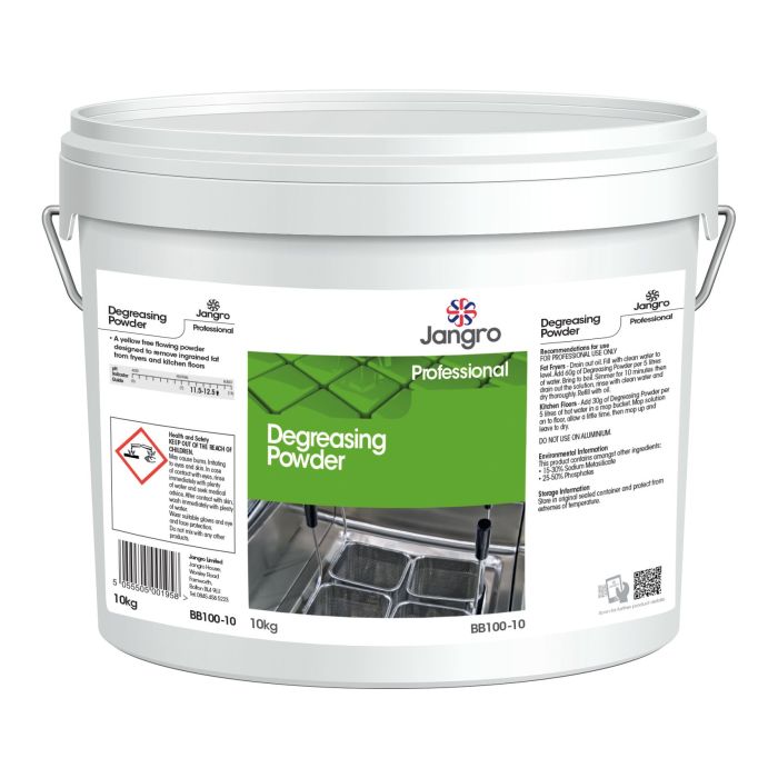 Jangro Degreasing Powder 10KG - Heavy Duty Industrial Cleaner | BB100-10