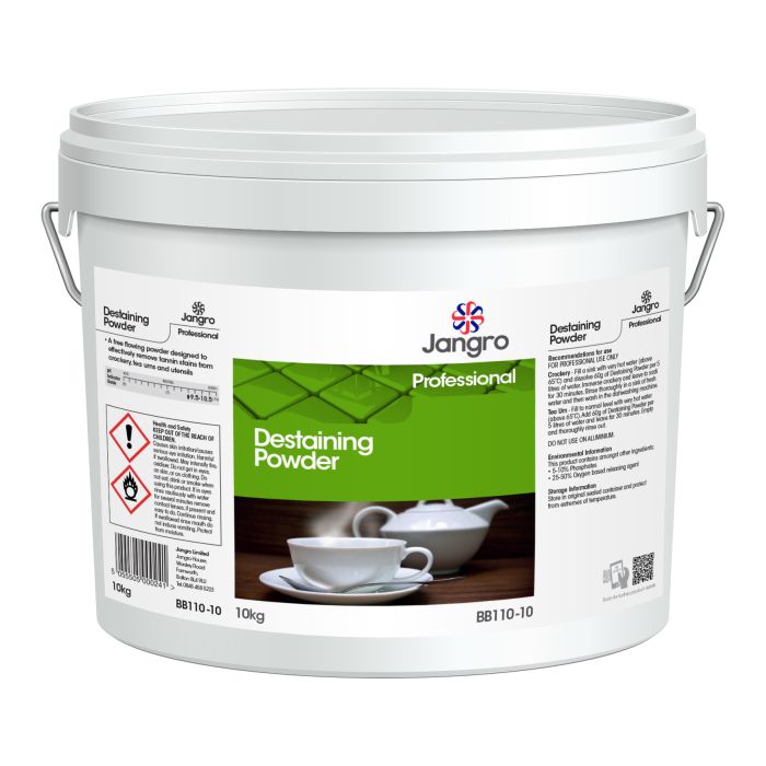 Jangro Destaining Powder 10kg BB110-10 | Tannin Stain Remover