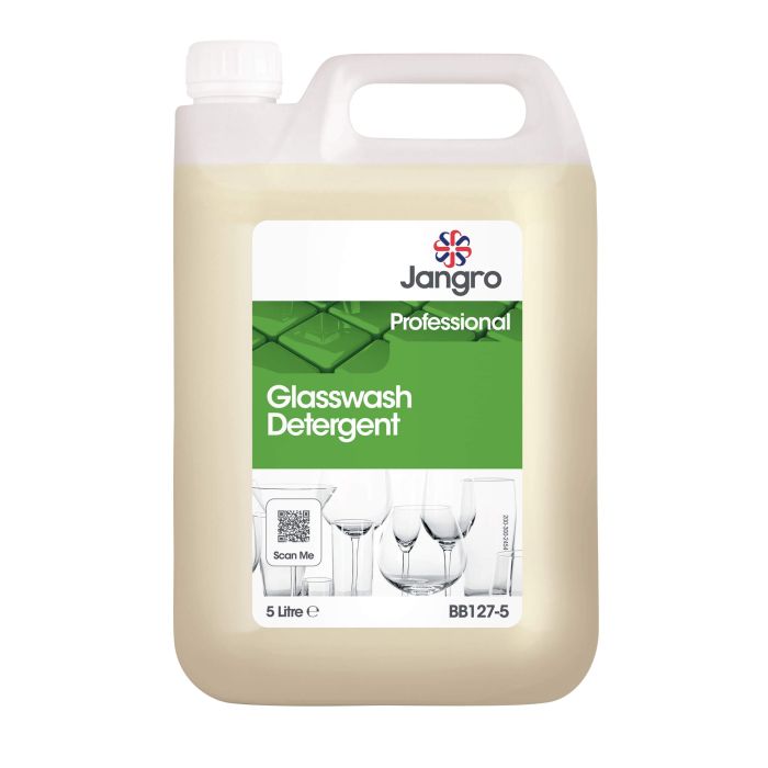 Jangro Glasswash Detergent 5L BB127-5 | Sparkling Glassware, Every Time