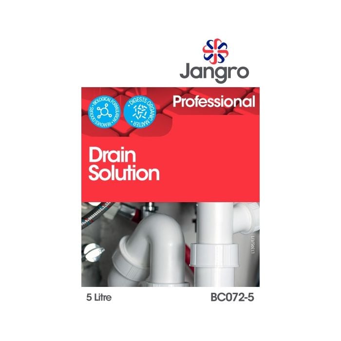 Jangro Professional Drain Solution 5L – BC072-5 | Powerful Drain Unblocker