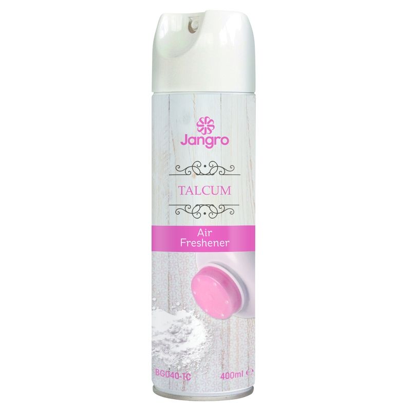 Jangro Talcum Air Fresh 400ml - BG040-TC | Aerosol Air Freshener Spray