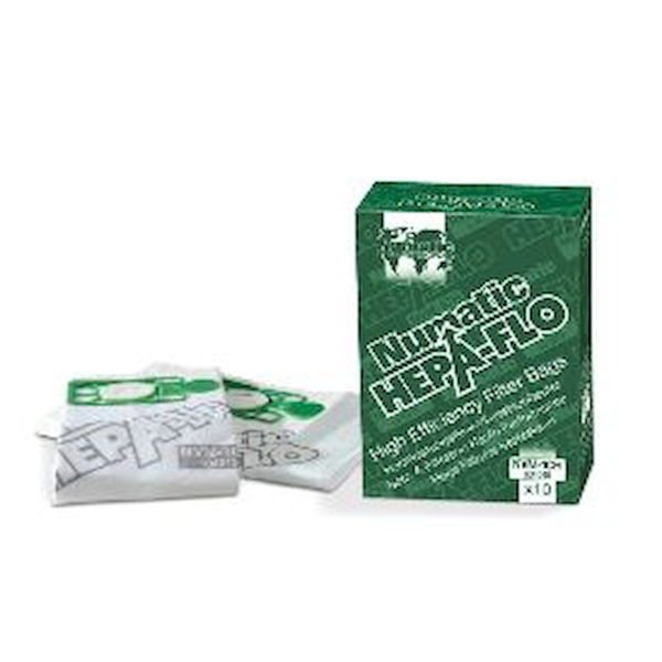 Numatic HepaFlo Vacuum Bags NVM-1C x10 – FA171 / 604015 | High-Efficiency Dust Filtration