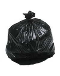 Heavy duty black refuse sack, 15kg capacity, 18" x 29" x 33", pack of 200.