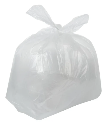 Clear Refuse Sacks 18x29x38 | Pack of 200 | Heavy Duty Waste Bags CM161-C