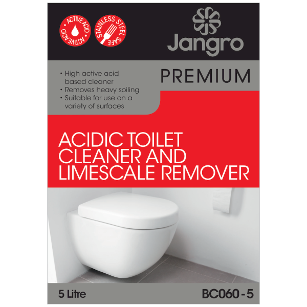 Jangro Acidic Toilet Cleaner & Limescale Remover 5L BC061-5