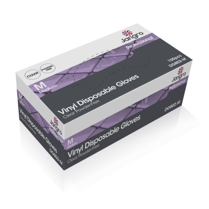 Jangro Professional Small Vinyl Powder Free Glove x100 - DG802 / GD09JAN-S