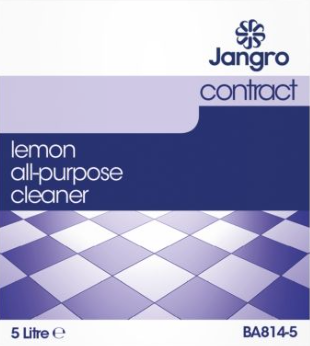 Jangro Contract Lemon All Purpose Cleaner 5L – BA814-5 | Multi-Surface Cleaning