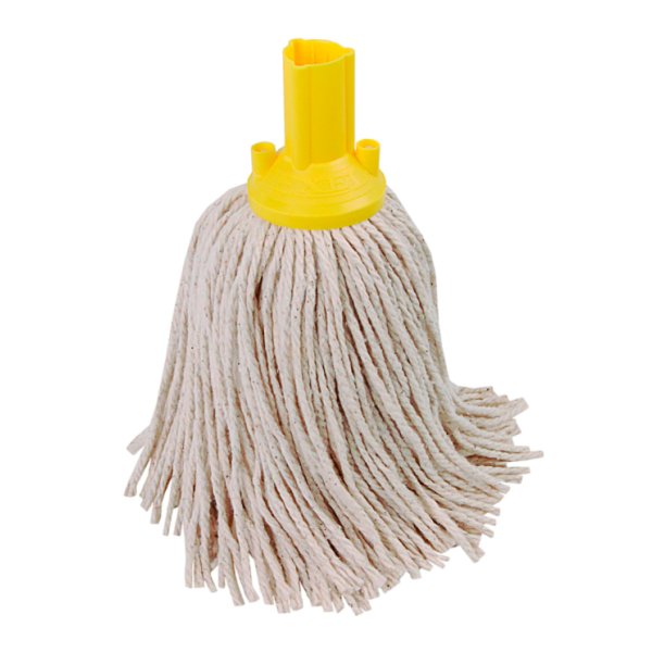 Exel PY Mop 200g Yellow - HA014-Y | Durable Cotton Blend for Commercial Cleaning