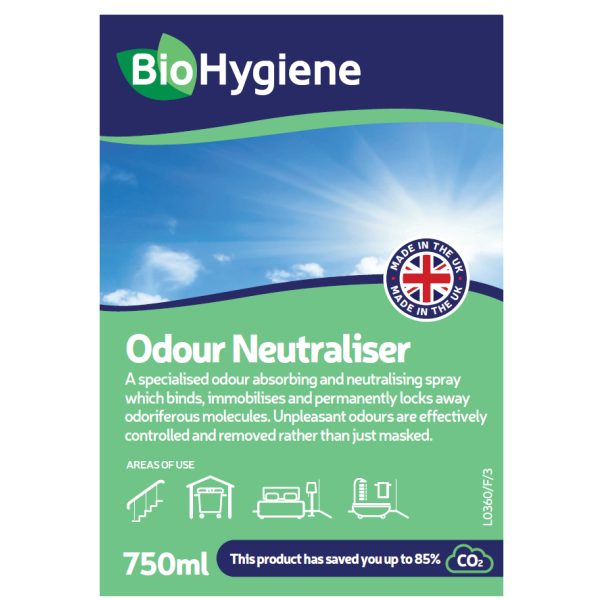 BioHygiene Odour Neutraliser 750ml - Fast-Acting Spray